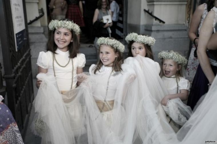 Fotografia delle damigelle al matrimonio