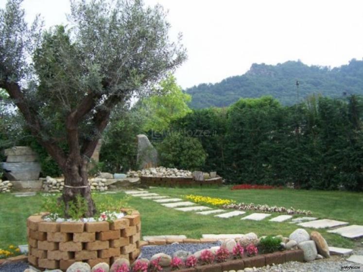 Giardino della location di matrimonio