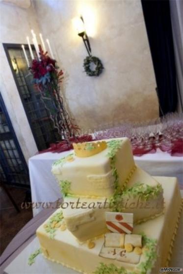 Torta per il ricevimento di matrimonio