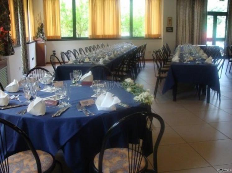 Sala interna per il ricevimento di matrimonio