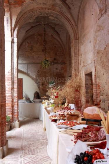 Buffet nel chiostro - Abbazia Sette Frati