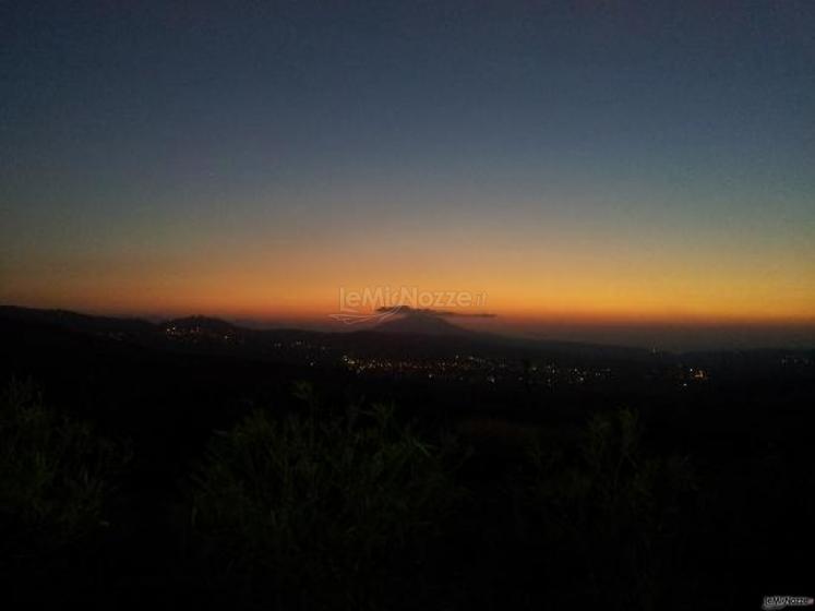 Vista della costa con tramonto dal Ristorante Baglio Strafalcello