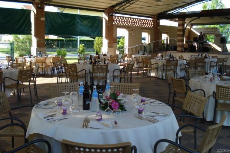 Ricevimento di matrimonio sotto il gazebo