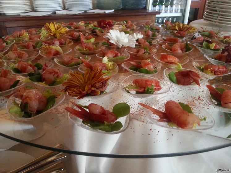 Ristorante Aquamarina - Buffet con gambero crudo