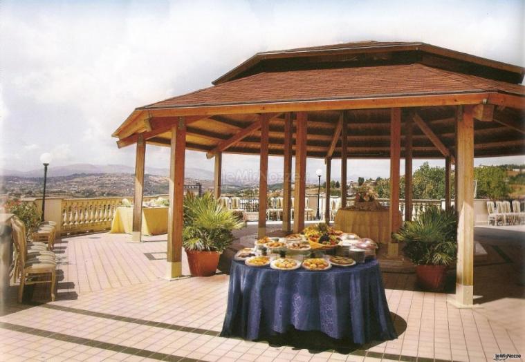 Gazebo per il matrimonio all'aperto