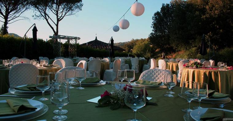 allestimento personalizzato in giardino