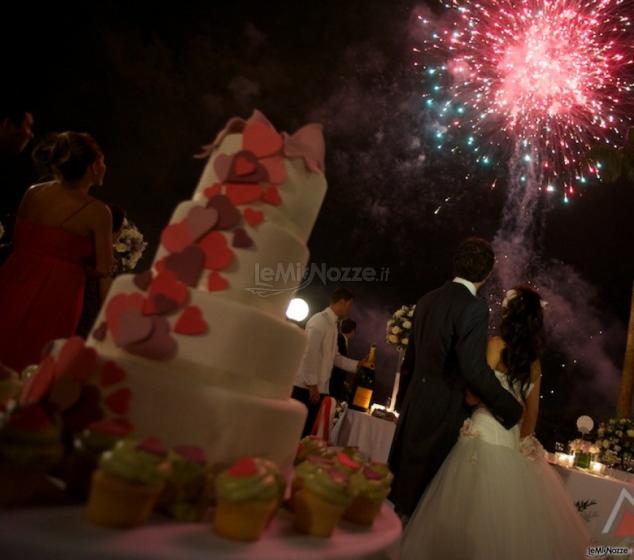 Fuochi d'artificio per il matrimonio