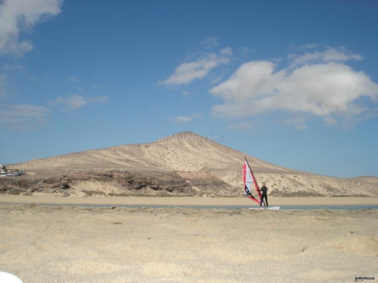 Windsurf durante la luna di miele