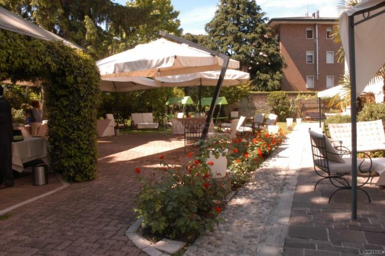 Il gazebo nel parco del ristorante