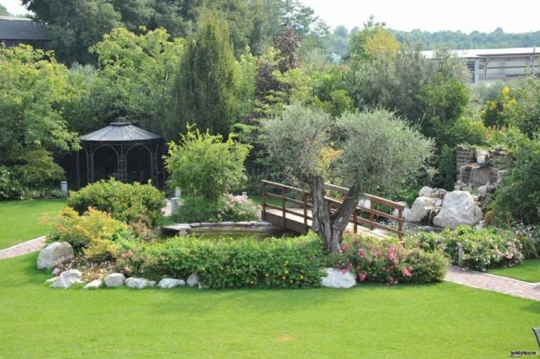 Giardino della location di matrimonio - Ristorante Pio NoNo a Brescia