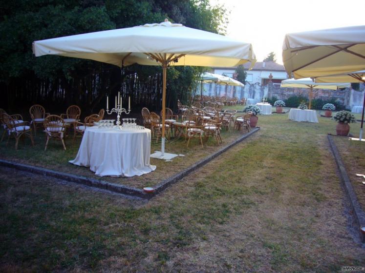 allestimento in giardino