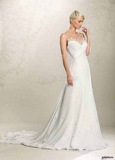 Vestito da sposa a sottovete - Collezione Zaffiro Z10