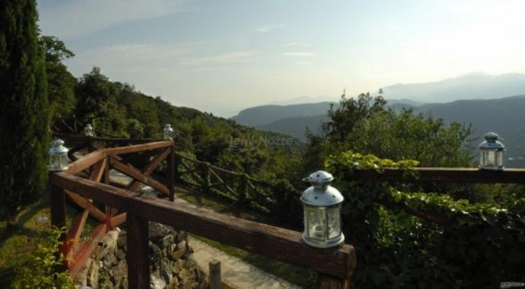 Vista panoramica dalla Tenuta La Ginestra per ricevimenti di matrimonio