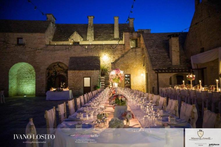 Masseria Bonelli - Il ricevimento di matrimonio di sera