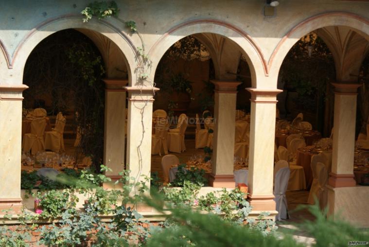 Portico della villa per il matrimonio