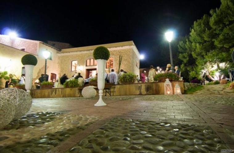 Allestimento del matrimonio in veranda