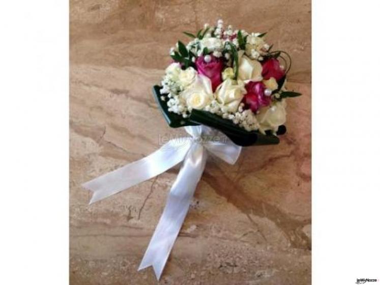 Bouquet rose bianche e fucsia