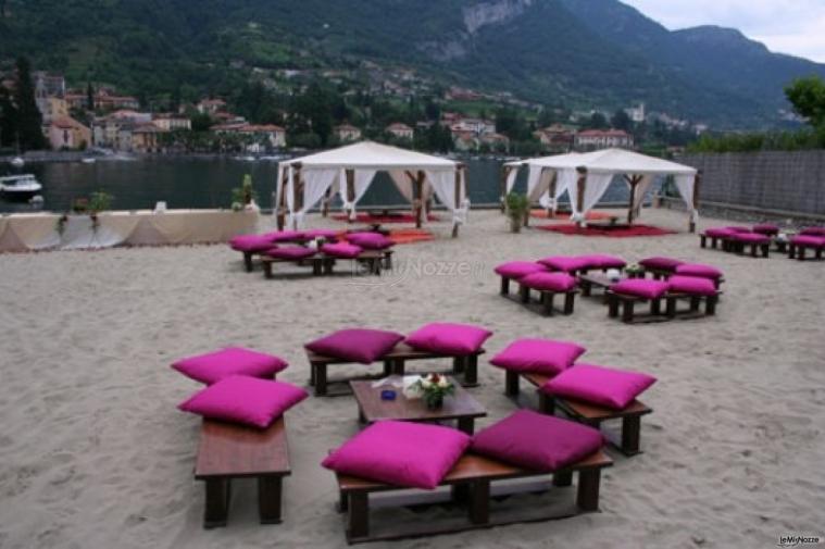 Ricevimento di matrimonio in spiaggia