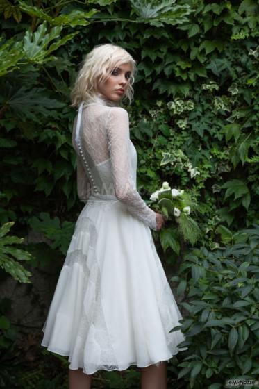 La Nuova Sartoria - Abito da sposa corto mod. Alice