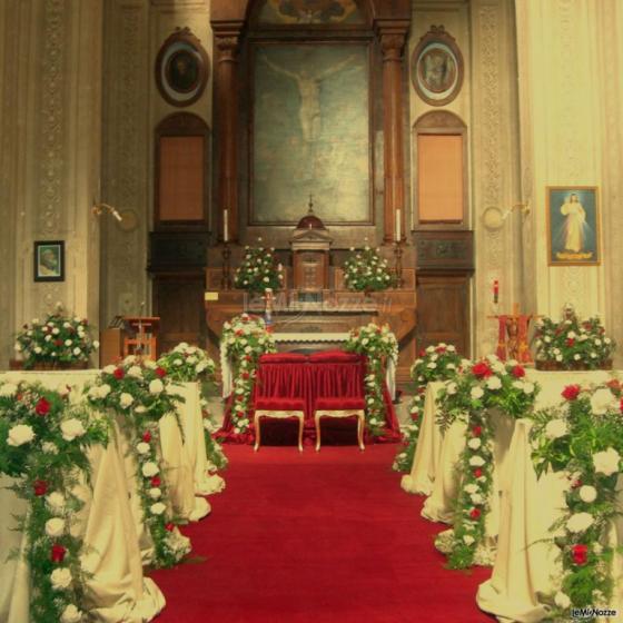 Addobbo floreale chiesa