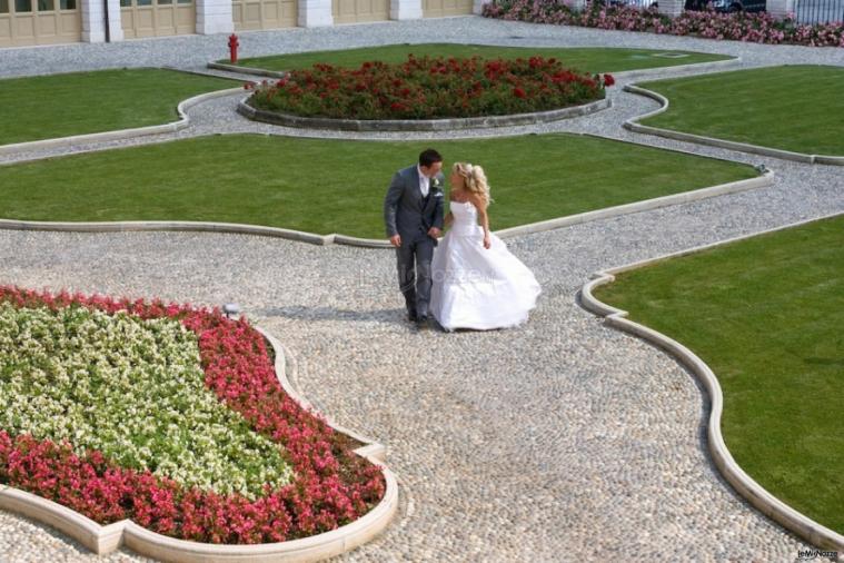 servizio fotografico in cortile