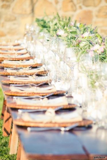 Una mise en place country curata dalla wedding planner Laura