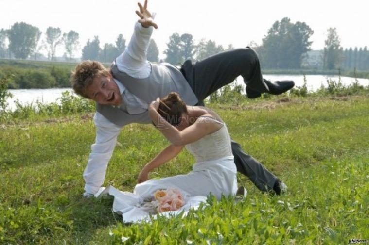 Foto sposi alla location di matrimonio