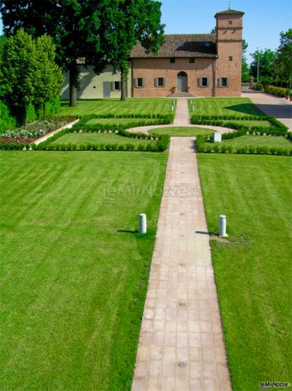 La villa immersa nel verde