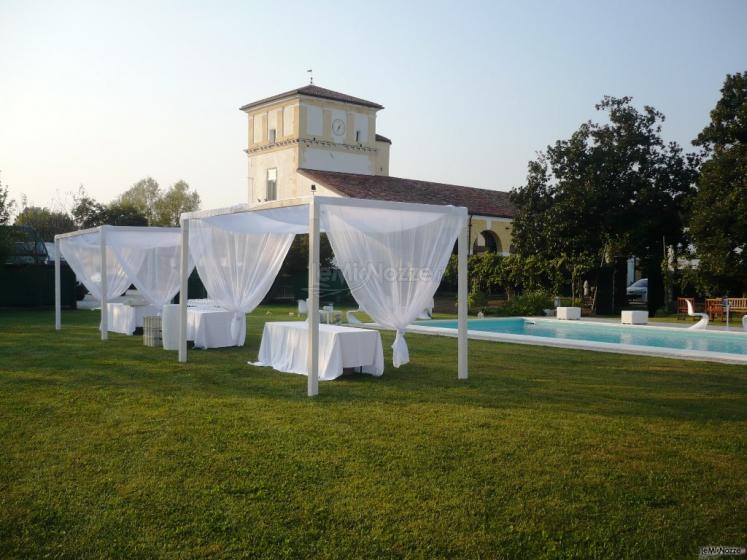 Gazebo per il ricevimento di matrimonio