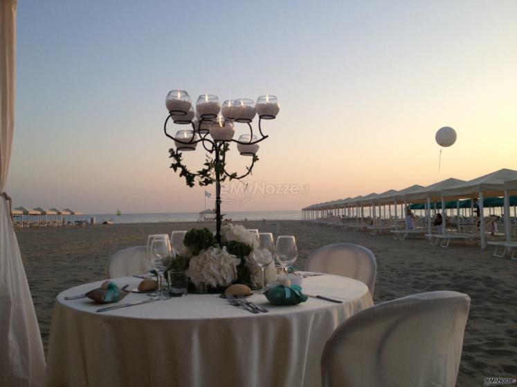 Allestimento in spiaggia