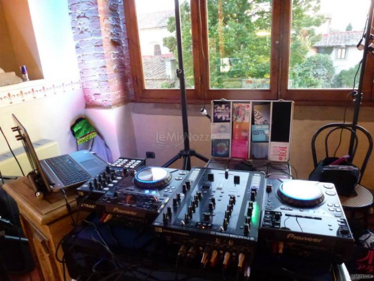 My latest consolle setup - Pink Panther dj service festa