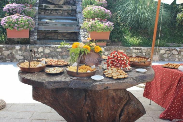 Buffet di antipasti per il matrimonio