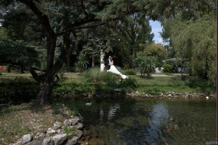 Gli sposi a Parco Gambrinus: una location mozzafiato per le foto delle nozze