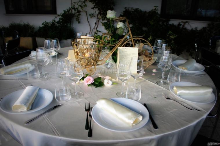 Mise en place romantica per il matrimonio