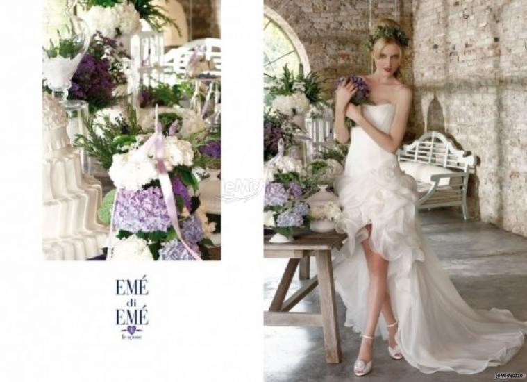 Abito da sposa con ruches sulla gonna - Collezione Atmosfere Provenzali