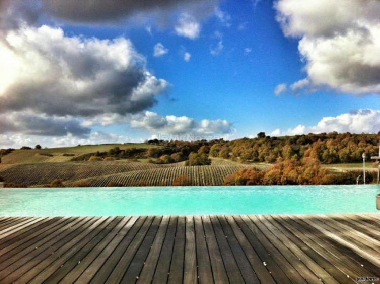 Il panorama dall'agriturismo La Piantata