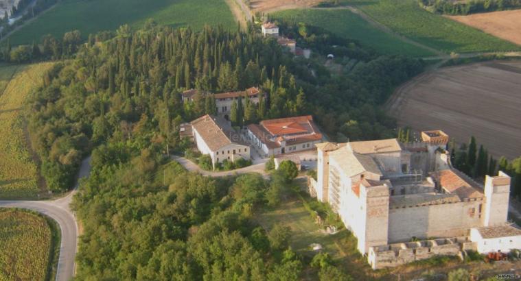 Villa e Castello visti dall'alto