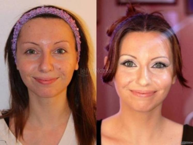 Trucco sposa - Prima a dopo