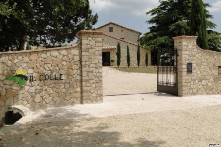 Ingresso della villa per il matrimonio a Terni