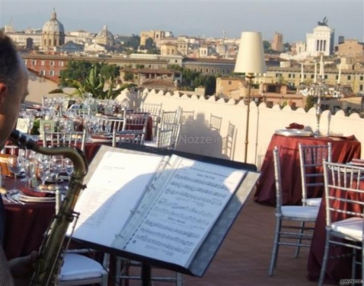 Terrazza panoramica per ricevimenti di nozze