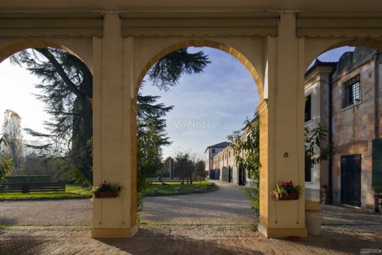 Porticato della villa veneta per il matrimonio