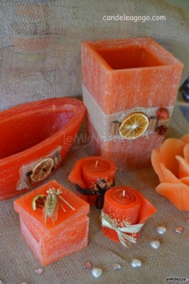 Candele mix arancione