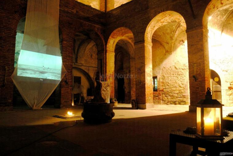 Proiezione video fra le arcate - Abbazia Sette Frati