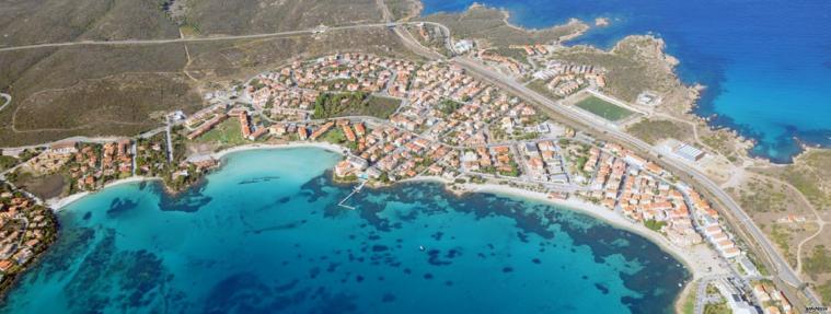 vista aerea di Golfo Aranci