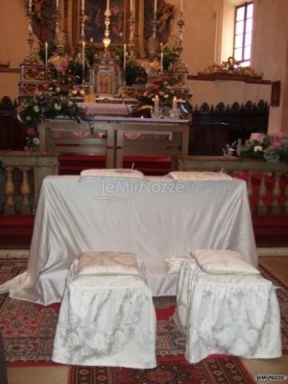 Allestimento per matrimonio in chiesa