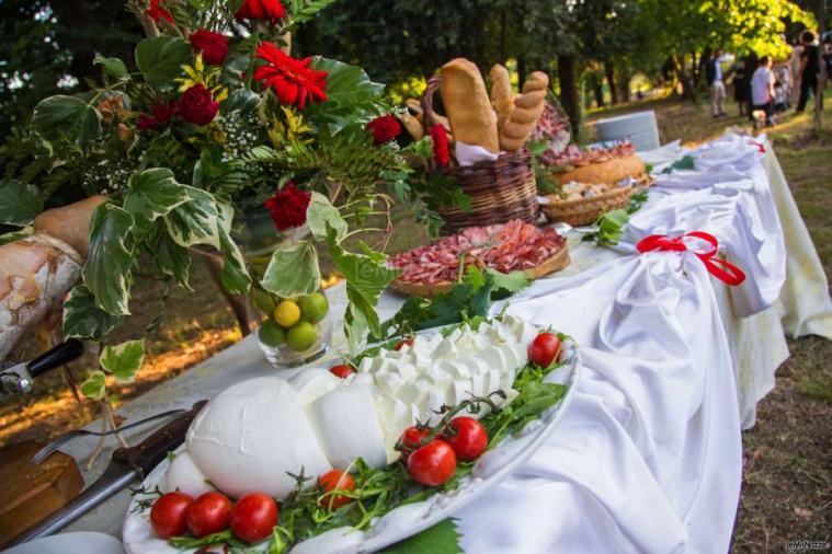 Villa Taticchi - Gli antipasti del ricevimento di nozze