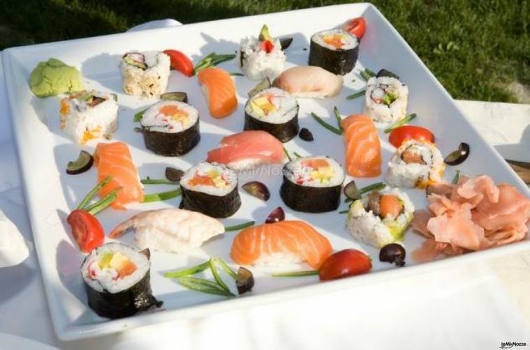 Sushi per il cocktail di nozze