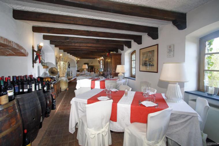 L'interno del ristorante per matrimoni a Noli