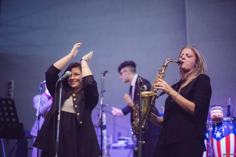 Bianca Lopez durante un'esibizione