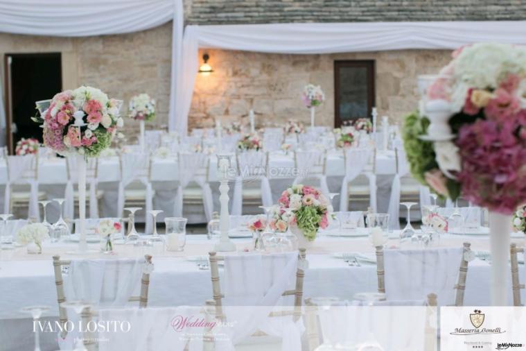 Masseria Bonelli - L'allestimento esterno per il matrimonio